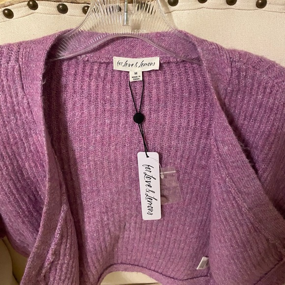 For Love And Lemons new cropped ribbed cardigan - Picture 10 of 12